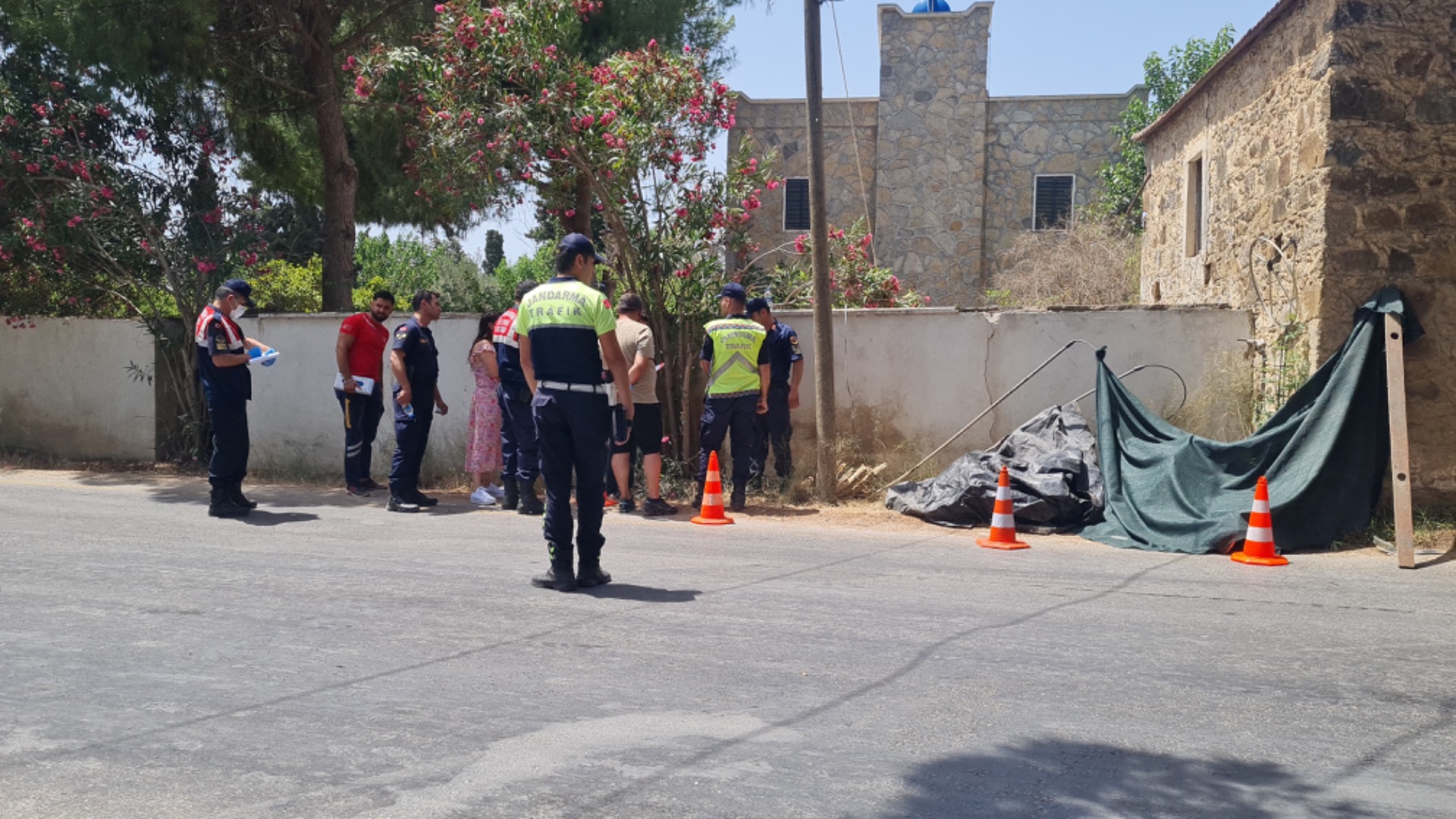 Bodrum'da feci kaza!