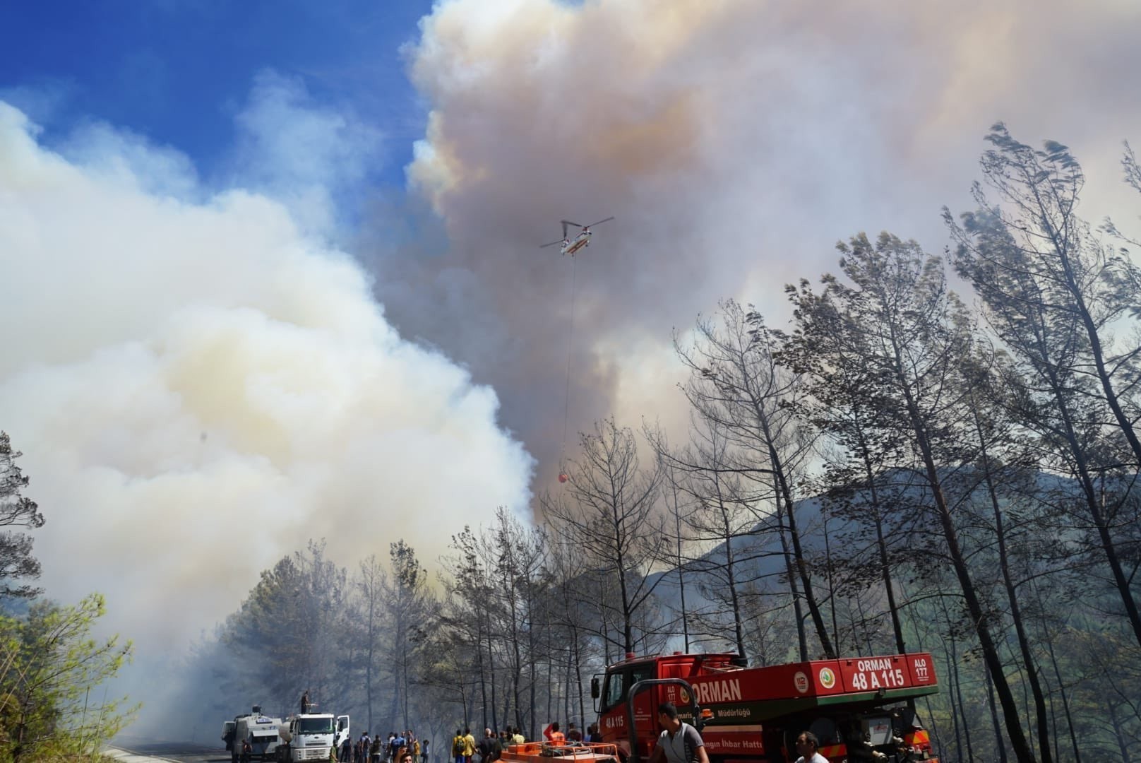 Bakan Kirişci; ‘Marmaris’teki yangında 500 hektar alan zarar gördü’