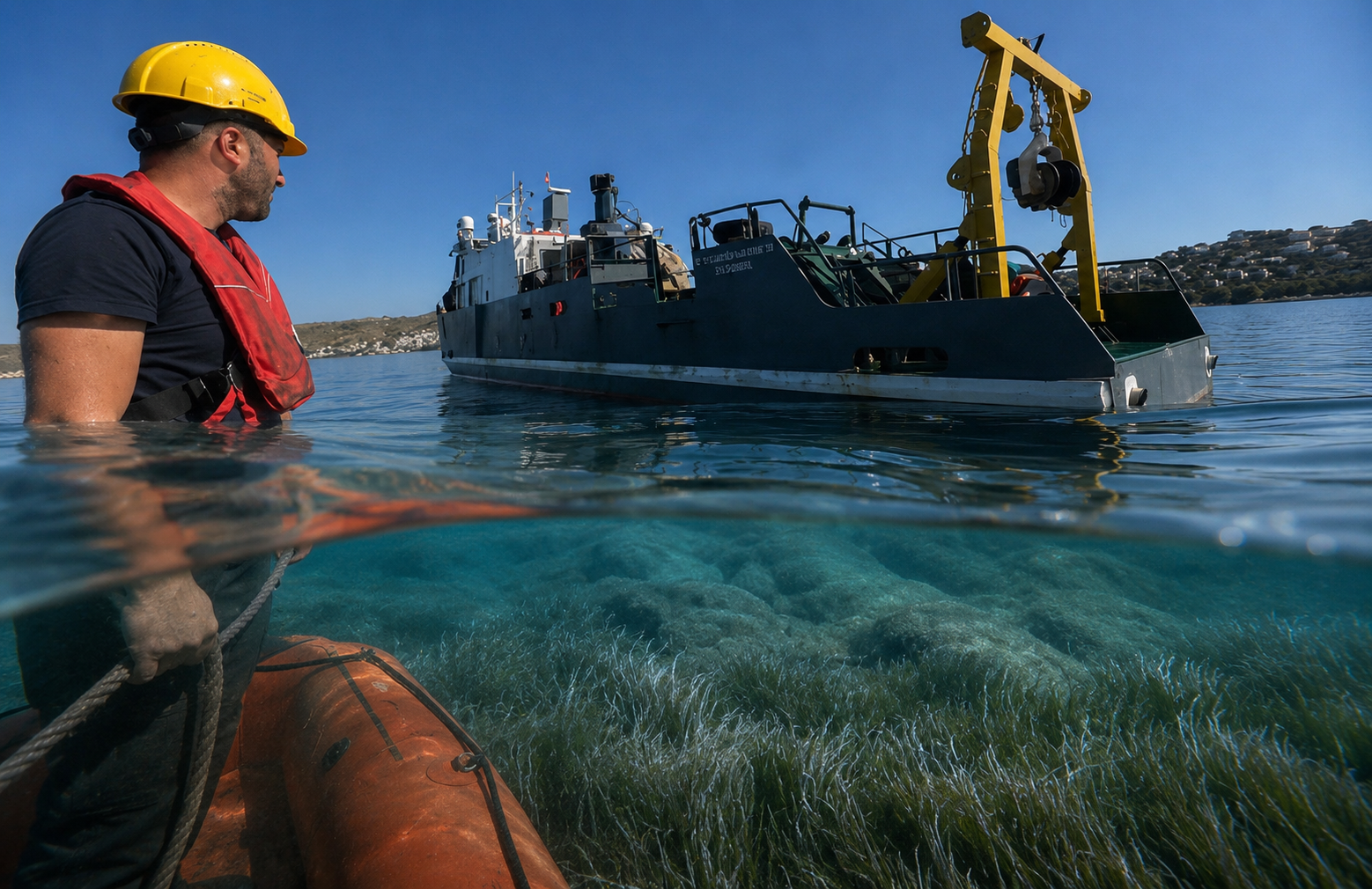Bodrum açıklarında 40 metre derinliğe uzanan kesintisiz deniz çayırı kuşağı belirlendi