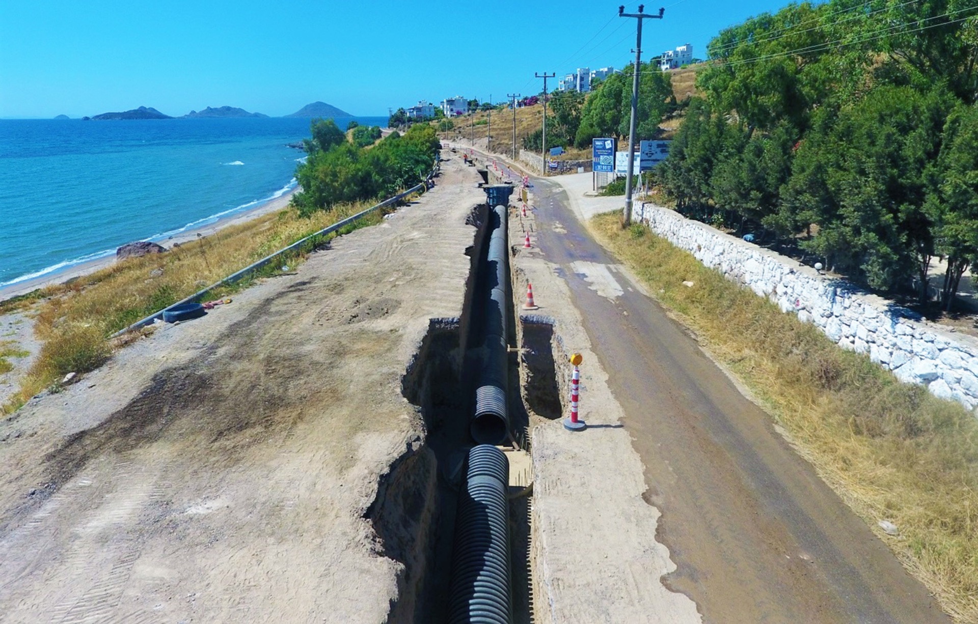 Bodrum’da altyapı çalışmaları