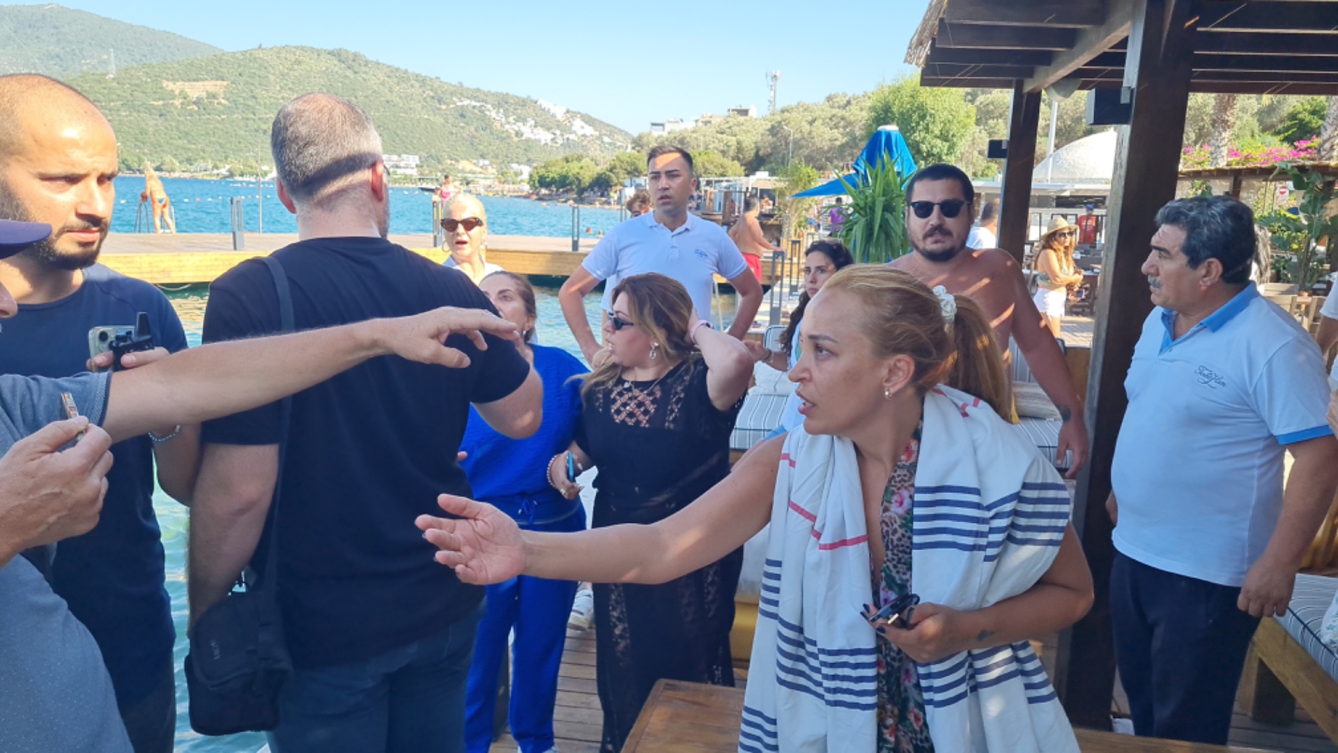 Bodrum’da kıyı eyleminde ortalık karıştı