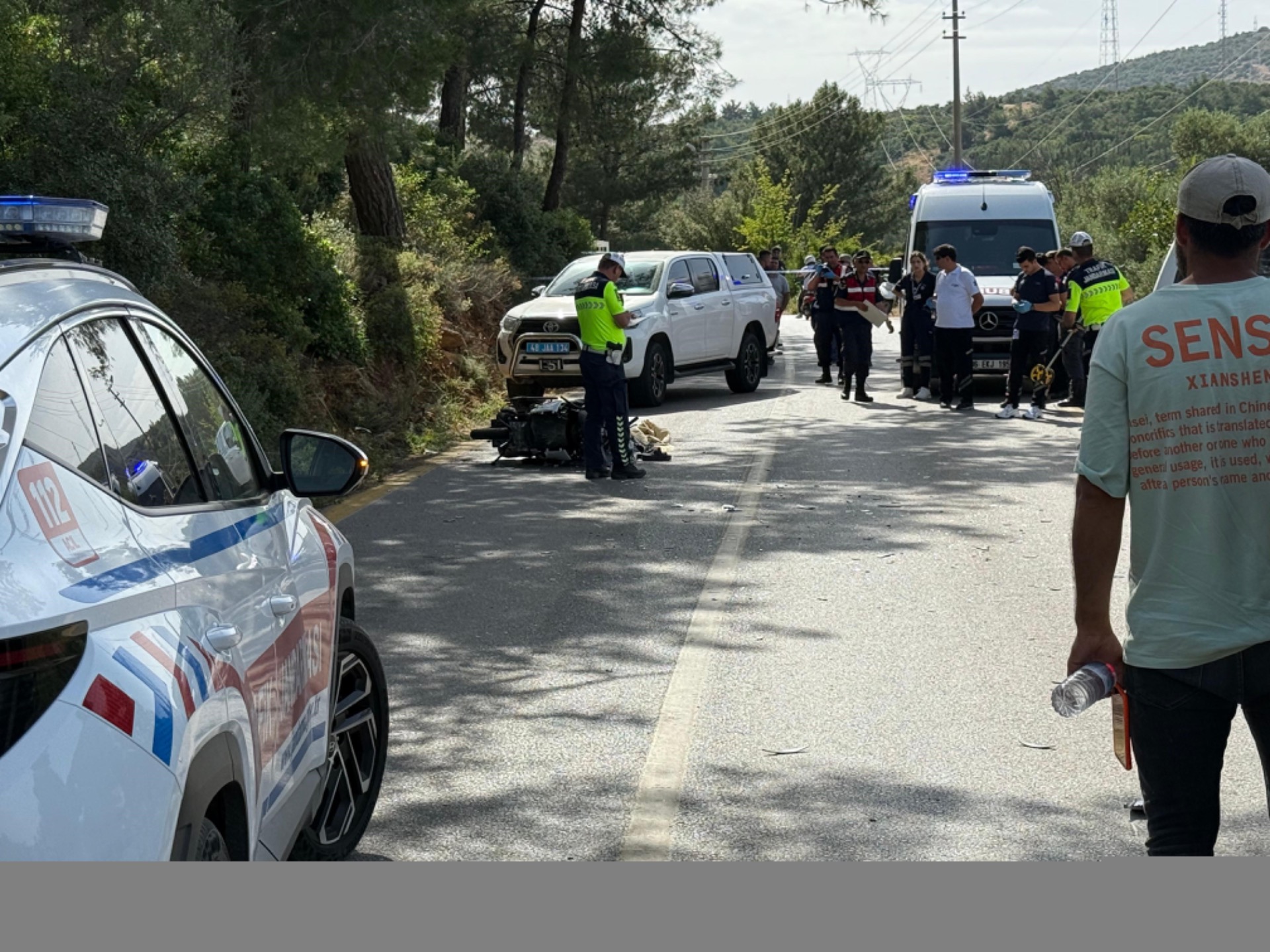 Bodrum'da feci kaza: 1 ölü, 1 yaralı