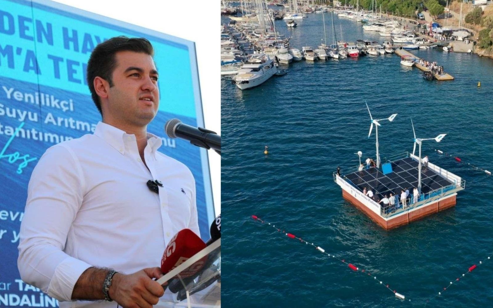 BODRUM BELEDİYESİNDEN BİR İLK: YÜZER DENİZ SUYU ARITMA PLATFORMU TANITILDI