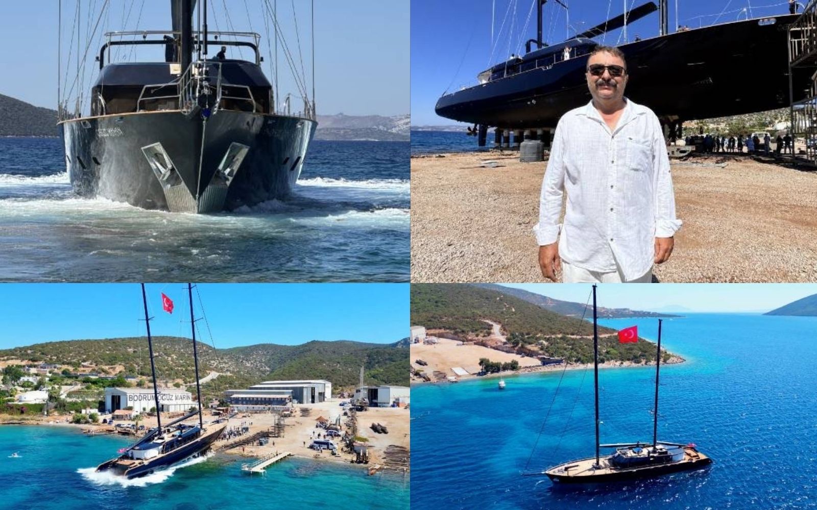 Bodrum’da 7 Yılda Tamamlandı: 50,5 Metrelik Yelkenli Denizle Buluştu