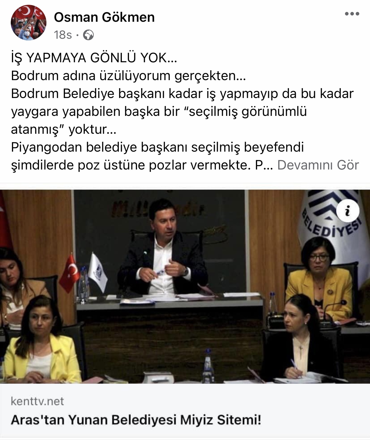 AK PARTİLİ İLÇE BAŞKANI GÖKMEN’İN SERT ELEŞTİRİLERİNE CHP’Lİ BELEDİYE BAŞKANI ARAS’TAN CEVAP 