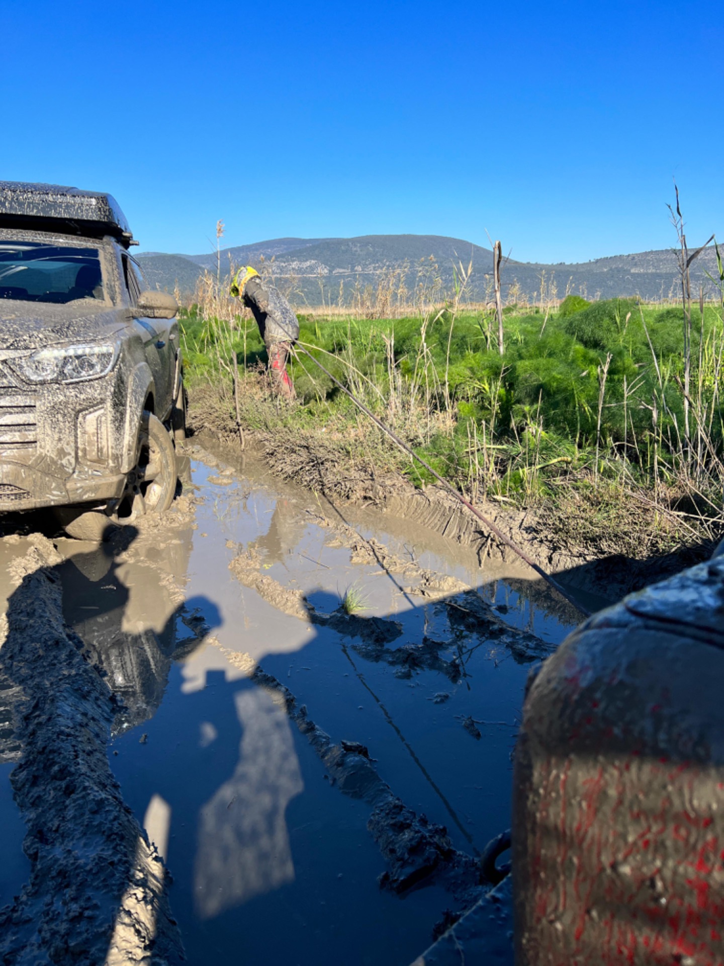 Off-Road aracını kurtarma operasyonu başarı ile sonuçlandı 