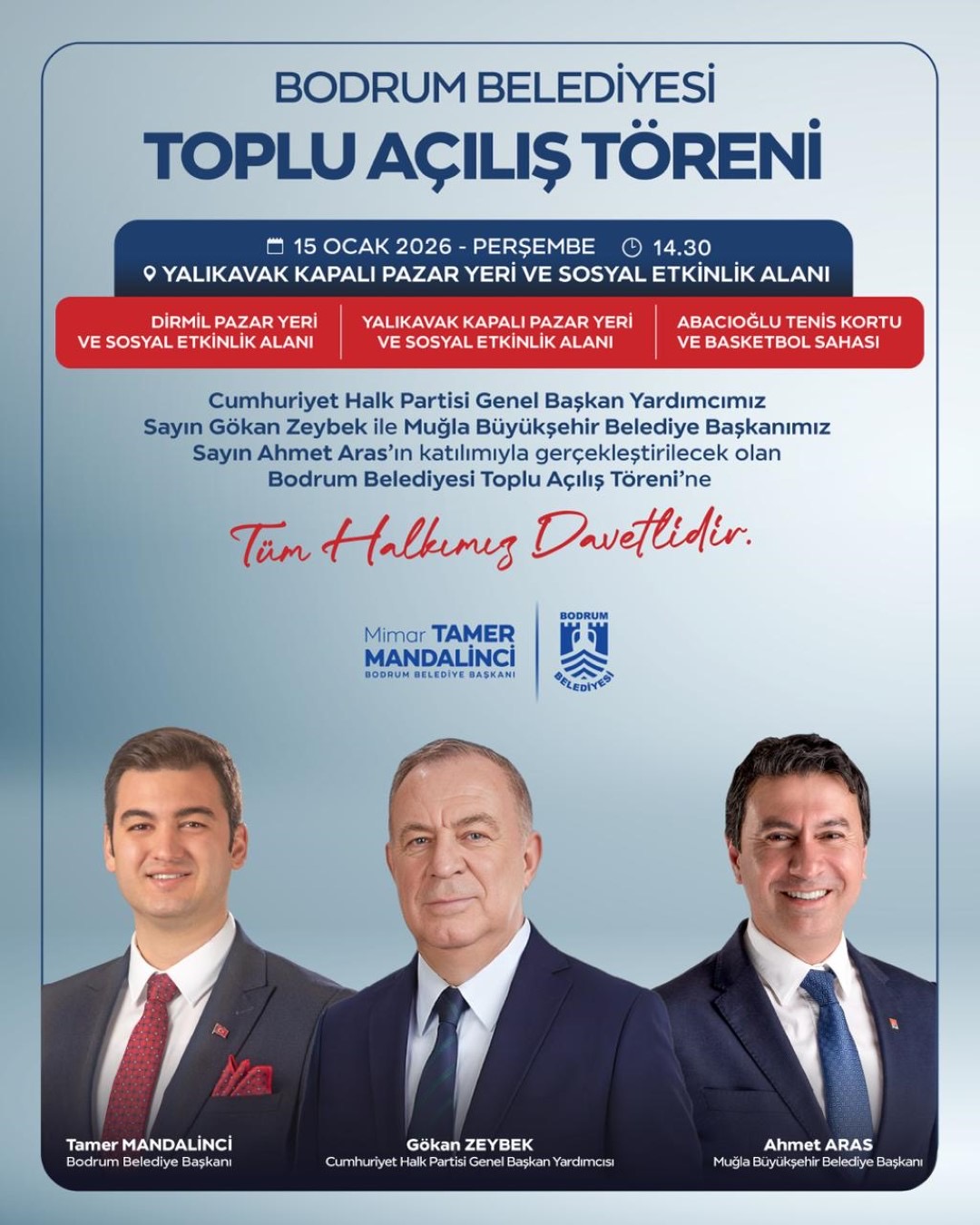 Bodrum Belediyesinden Toplu Açılış Töreni