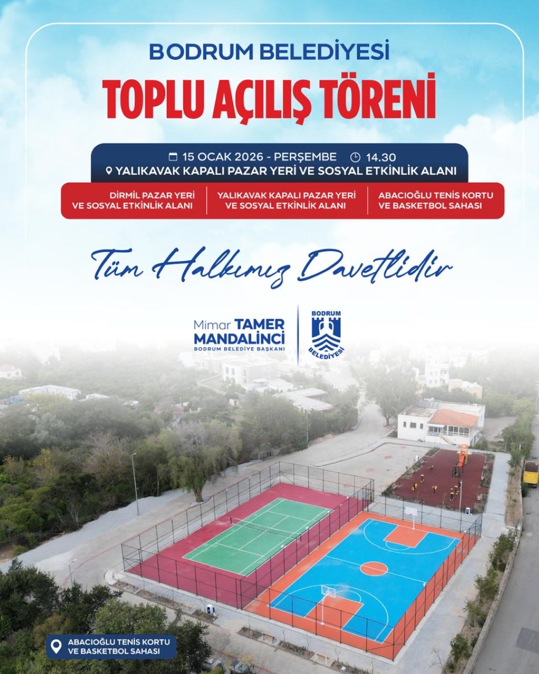 Bodrum Belediyesinden Toplu Açılış Töreni