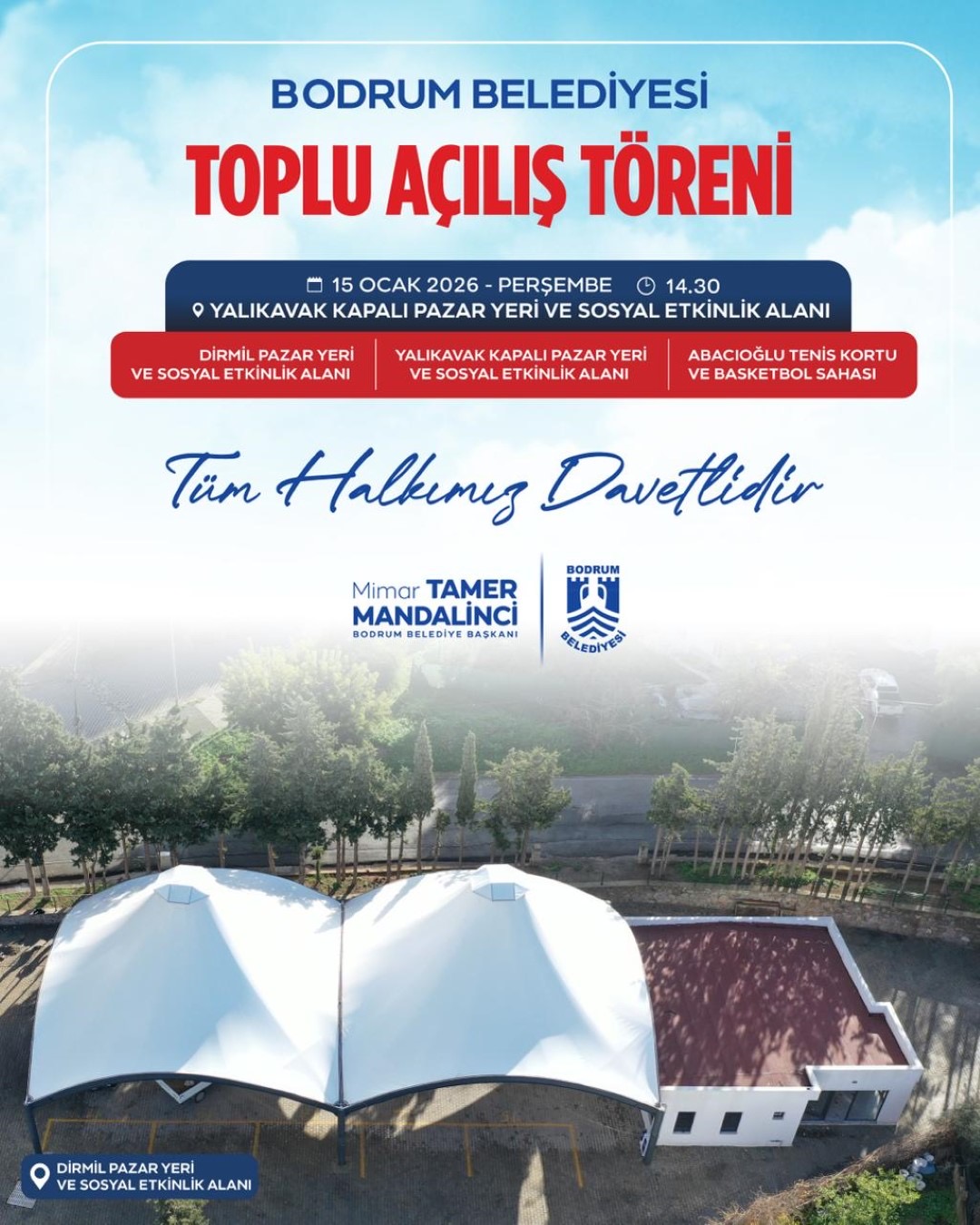 Bodrum Belediyesinden Toplu Açılış Töreni