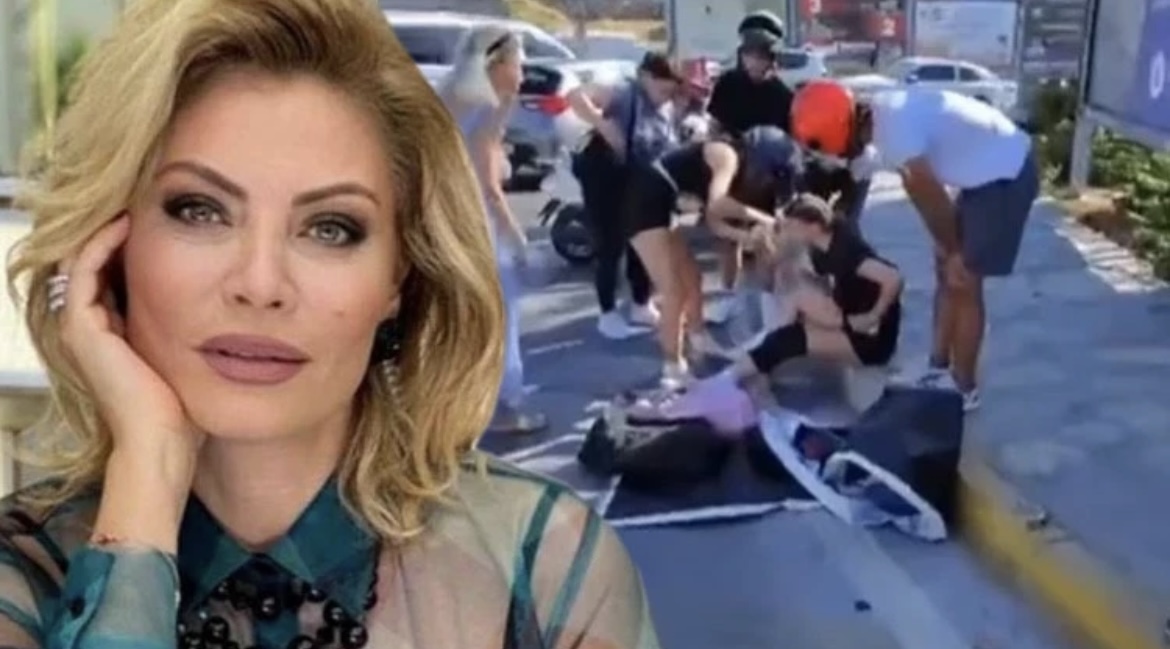 Seray Sever Bodrum'da kaza yaptı, motosiklete çarptı