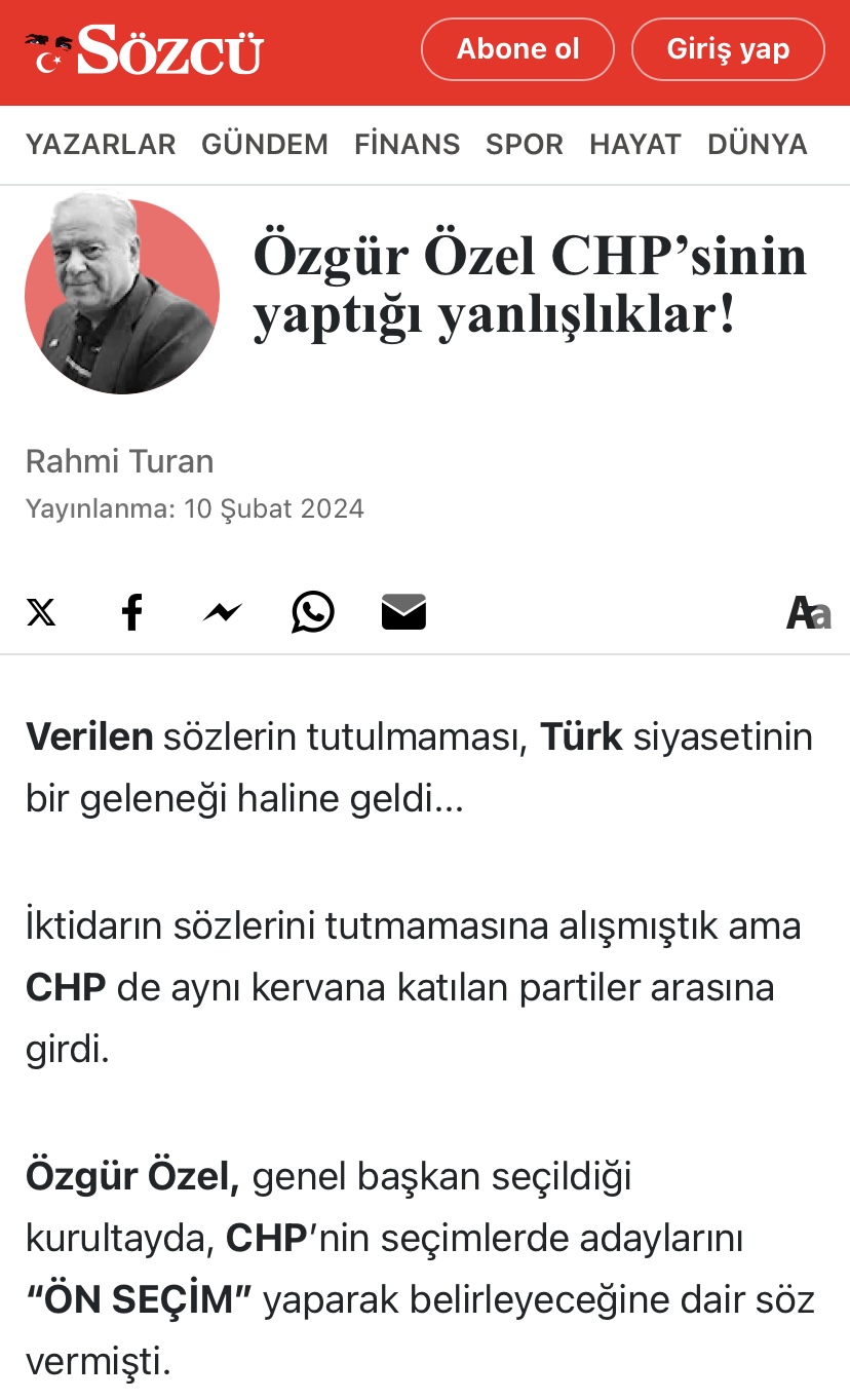 Rahmi Turan: ‘CHP, ADETA AKP KAZANSIN DİYE ÇALIŞIYOR!’