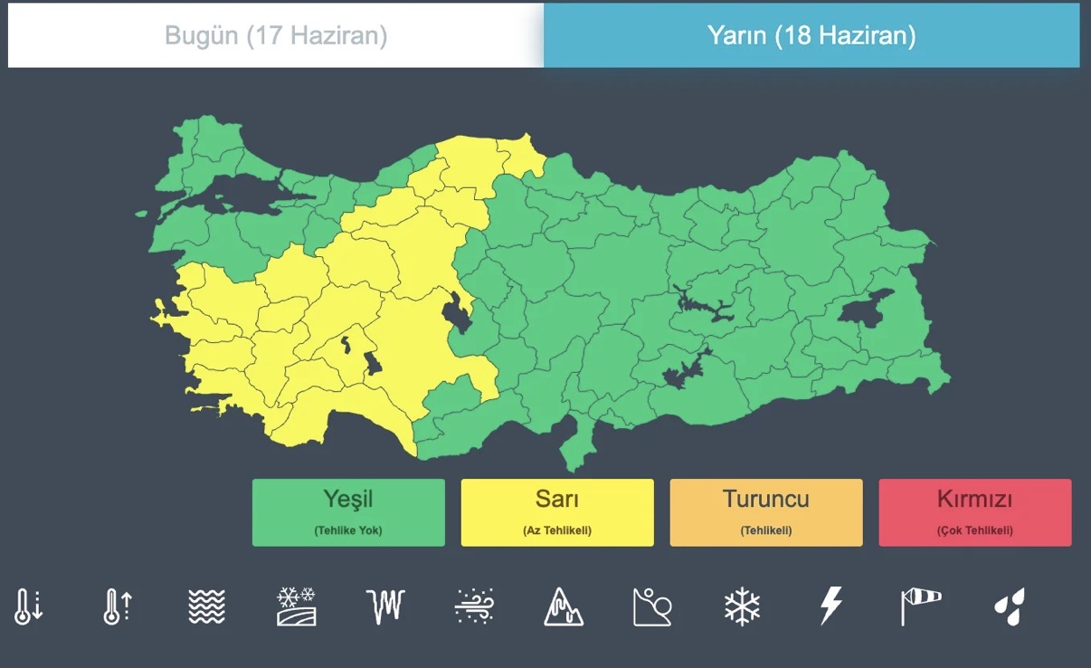 Sağanak yağış geliyor: 19 ile sarı kodlu uyarı