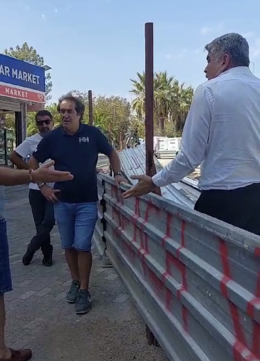 Turgutreis esnafının başkan yardımcısıyla tartıştığı anlar… 