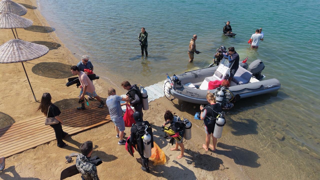 Deniz Dibi Temizliği Gümbet’te Gerçekleştirildi