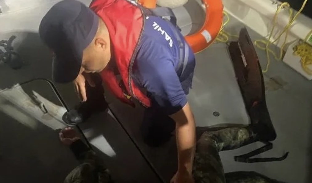 Bodrum’dan yüzerek Yunanistan’a geçmeye çalıştı