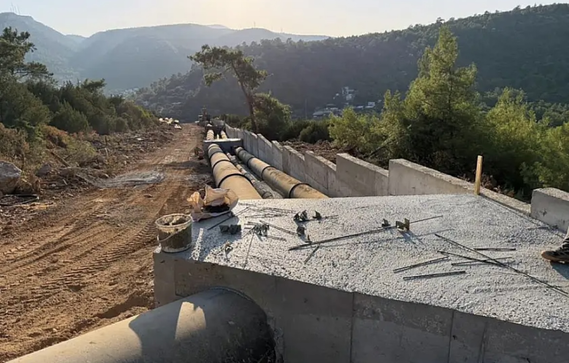 Bodrum yarımadasında 21,5 kilometrelik arızalı su hattı yenileniyor