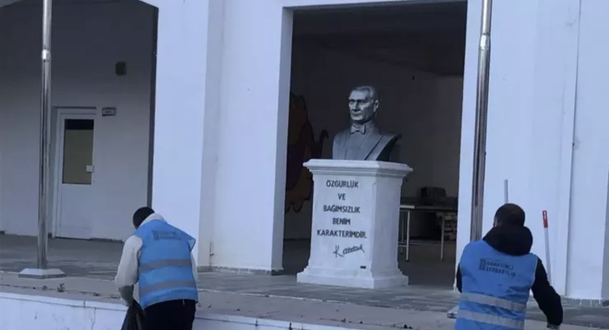 Bodrum'da denetimli serbestlik yükümlülerinden okullarda temizlik