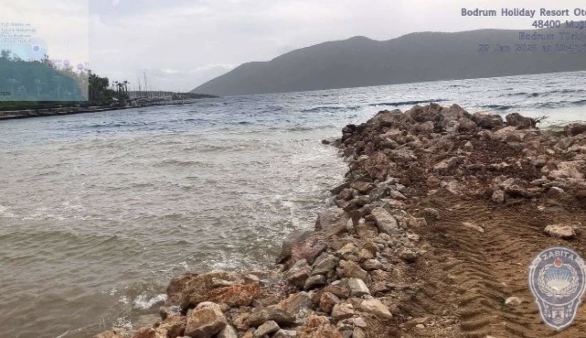 Bodrum'da denize kaçak dolgu yapan otele 191 bin TL ceza