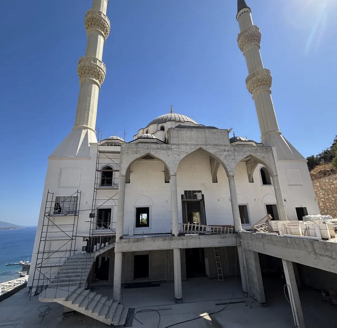 Kaymakam Ali Sırmalı, Bodrum’daki ‘Külliye’ İnşaatını İnceledi