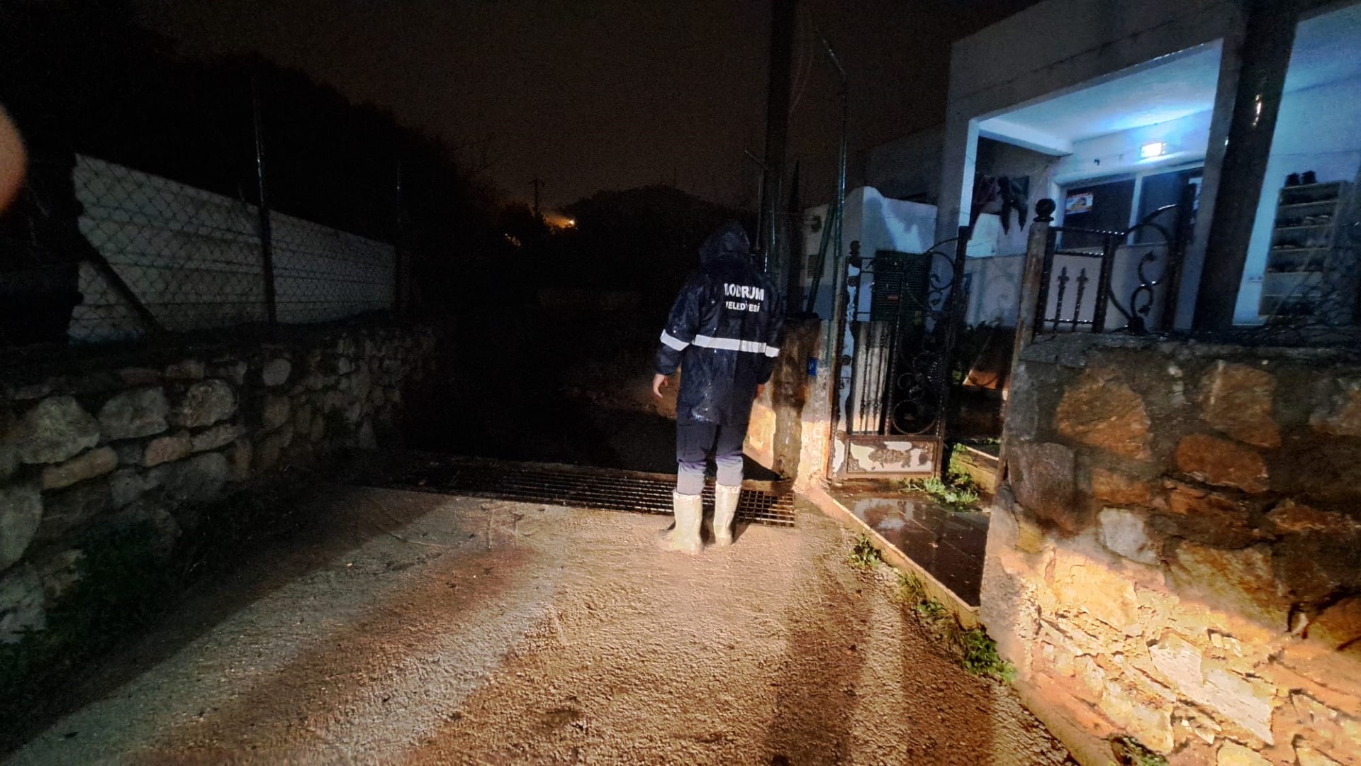 Bodrum Belediyesi Yağış Nöbetindeydi