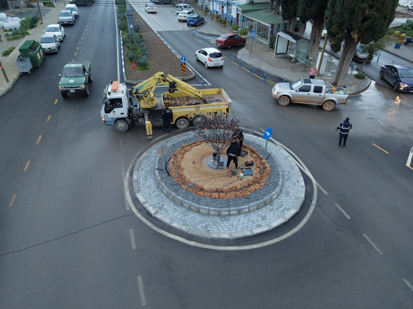 Müskebi’de Kavşak Düzenleme Çalışması Tamamlandı