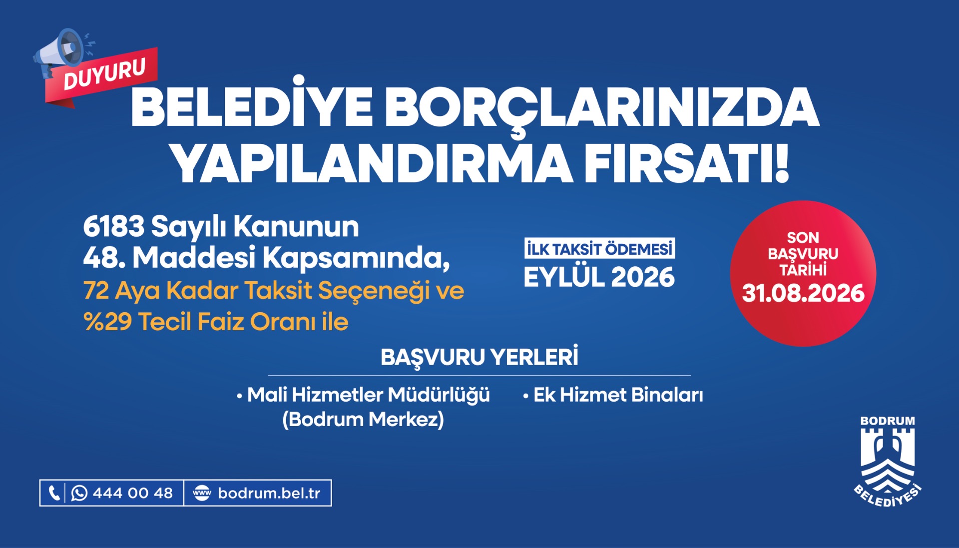 Belediye Borçlarında 72 Aya Varan Taksitlendirme Fırsatı