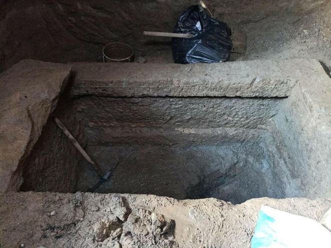 Bodrum'da altyapı çalışmasında lahit bulundu