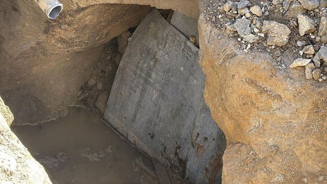 Bodrum'da altyapı çalışmasında lahit bulundu