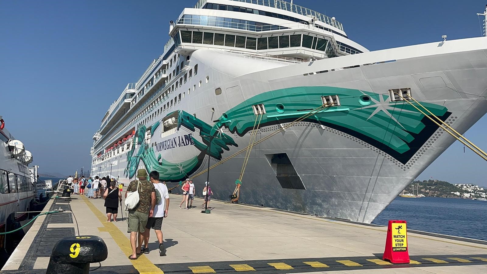 Norwegian Jade Bodrum’a 2 bin 658 yolcu getirdi