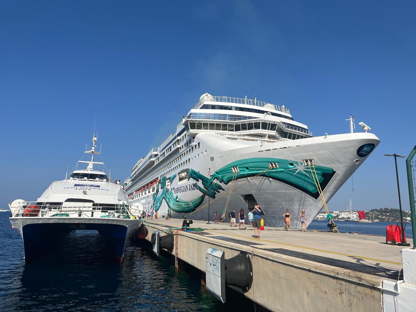 Norwegian Jade Bodrum’a 2 bin 658 yolcu getirdi