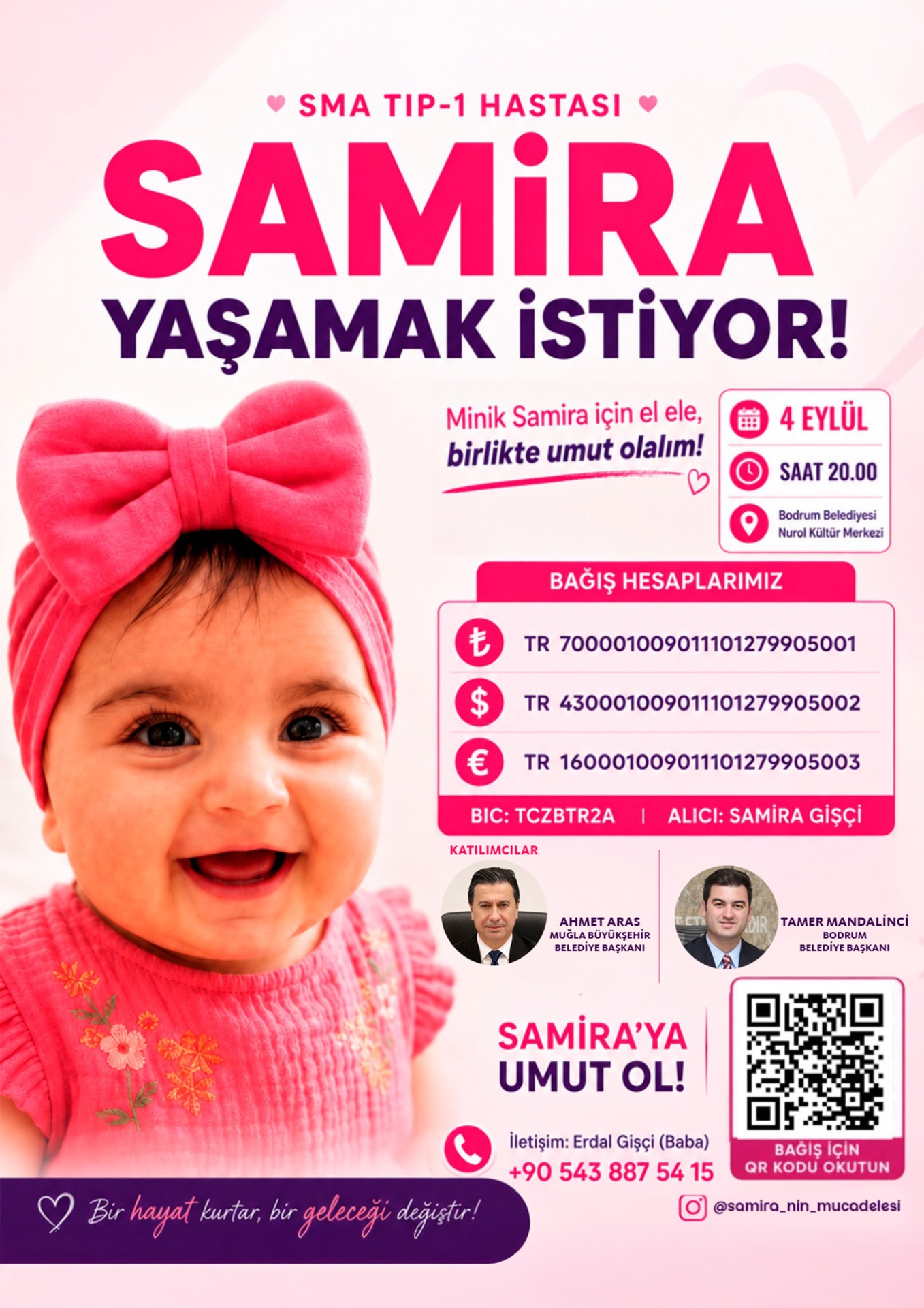 Minik Samira için Dayanışma Yayını Düzenlenecek