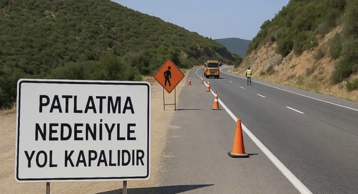 Milas-Yatağan Yolunda Patlatma Nedeniyle Trafik Kısa Süreli Kapatılacak