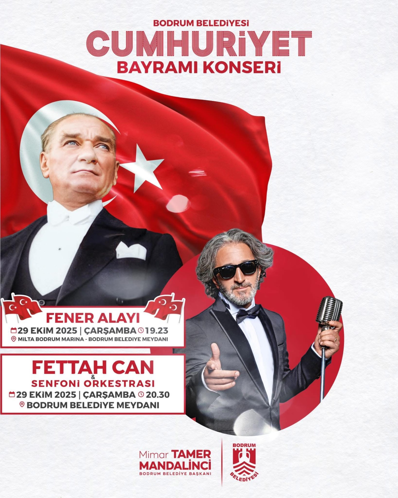 Bodrum’da Cumhuriyetin 102. Yılı Coşkuyla Kutlanacak