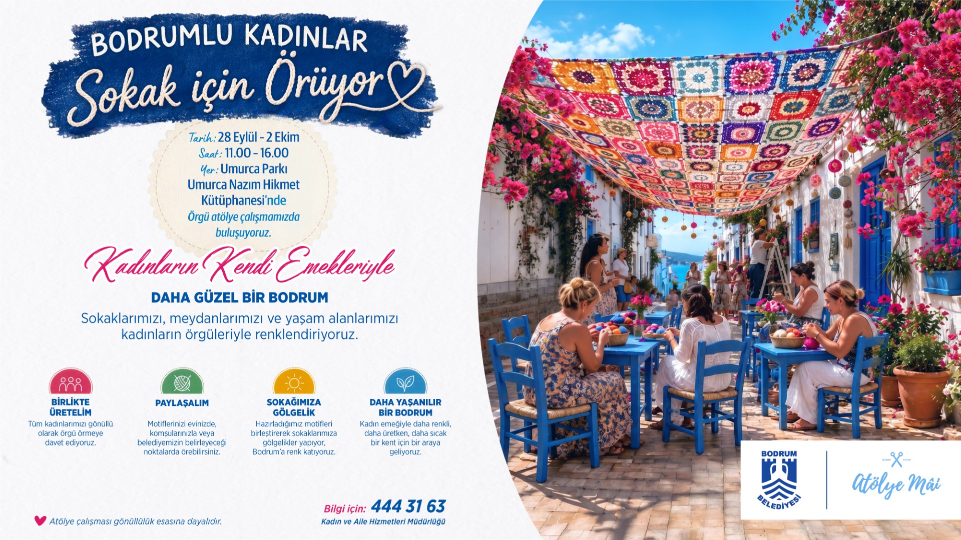 Bodrum’un Sokakları, Kadınların El Emeğiyle Renkleniyor