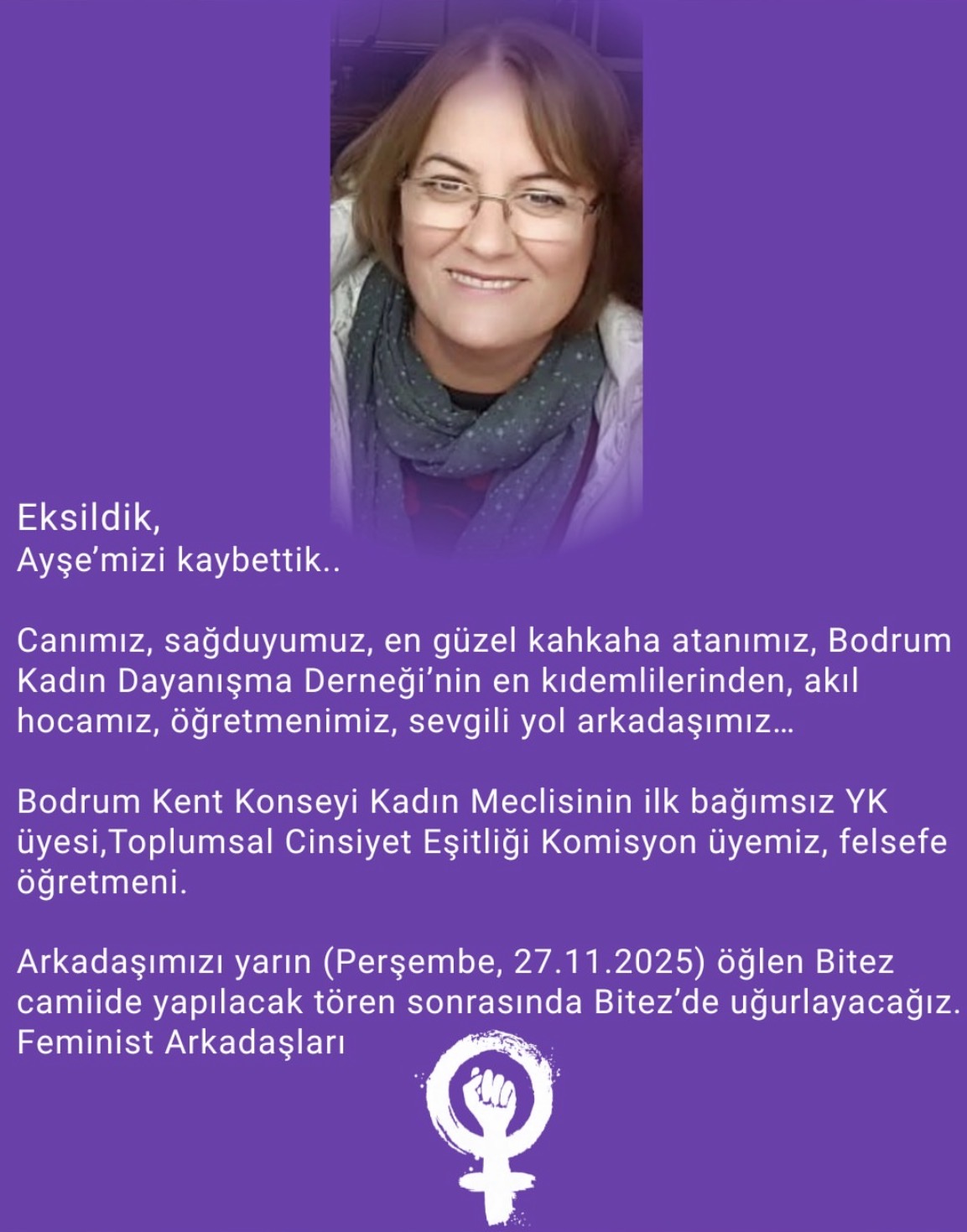 Bodrum Feminist Hareketinin Acı Günü