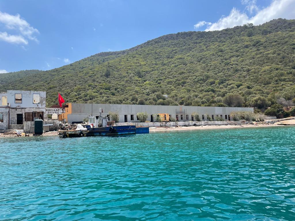 Bodrum Karaada’da İnşaat Başladı