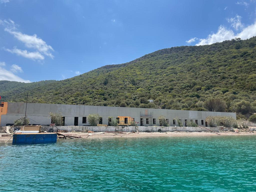 Bodrum Karaada’da İnşaat Başladı