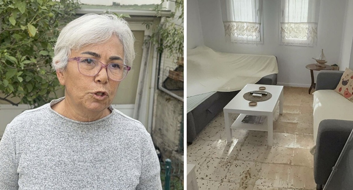 Bodrum'da ana su hattı yine patladı, evlerini çamur basan vatandaş isyan etti