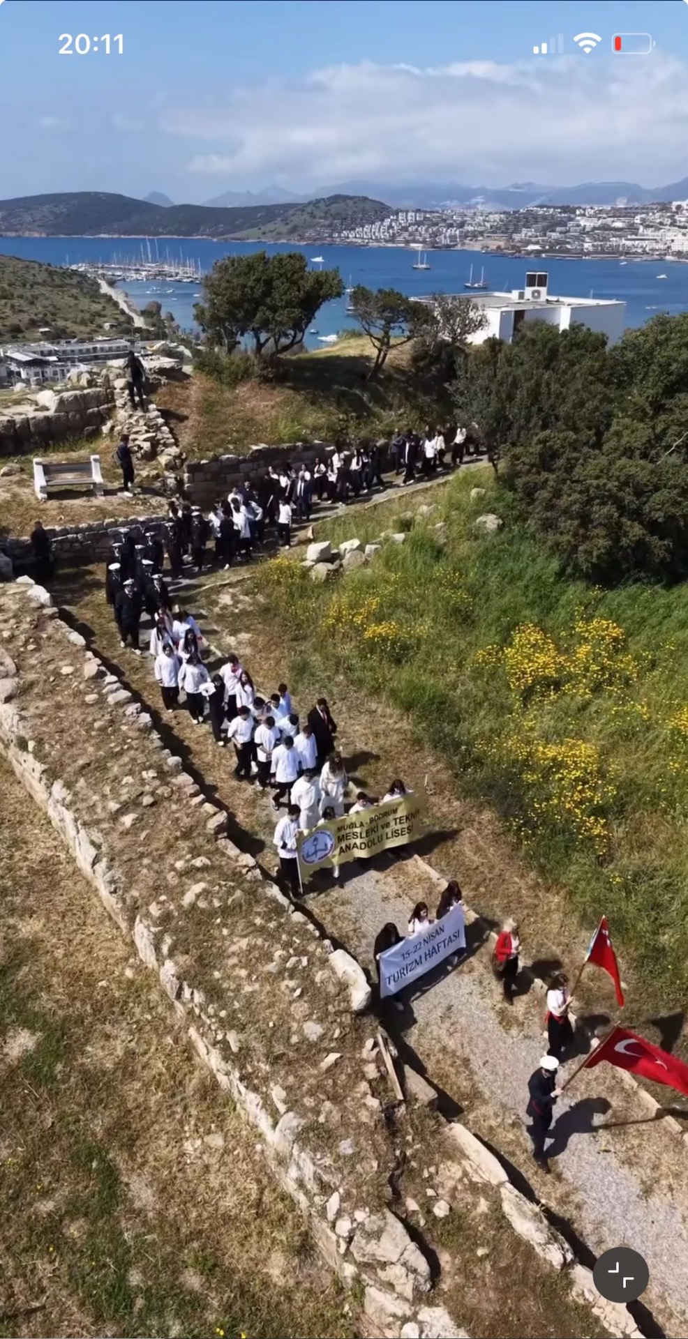 Akademia Vakfı’nın gün yüzüne çıkardığı Halikarnassos Surları’nda Turizm Haftası kutlandı 