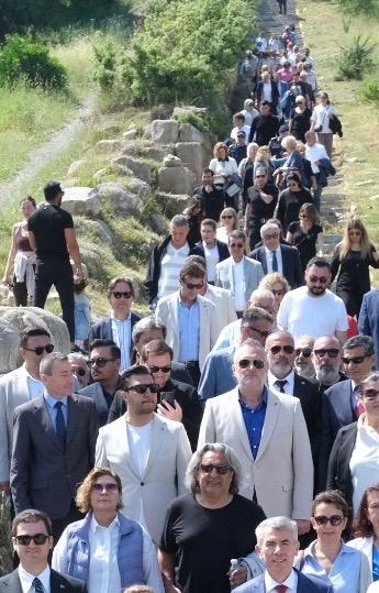Akademia Vakfı’nın gün yüzüne çıkardığı Halikarnassos Surları’nda Turizm Haftası kutlandı 