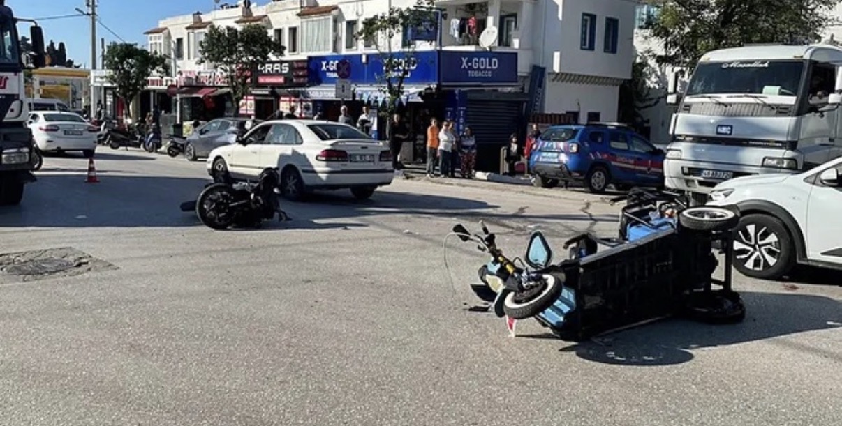 Bodrum'da motosikletlerin çarpıştığı kazada 1 kişi hayatını kaybetti