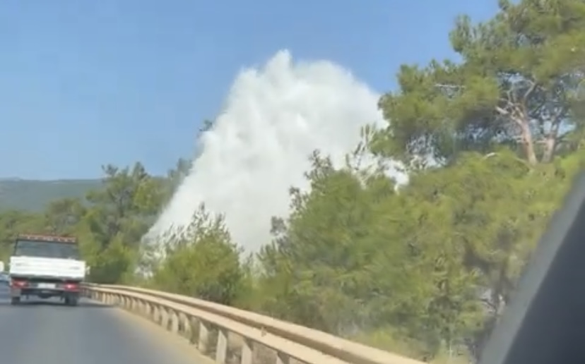 Bodrum’un bitmeyen çilesi… İsale hattı patladı!