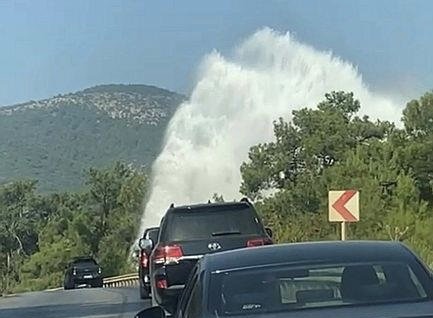 Bodrum’un bitmeyen çilesi… İsale hattı patladı!