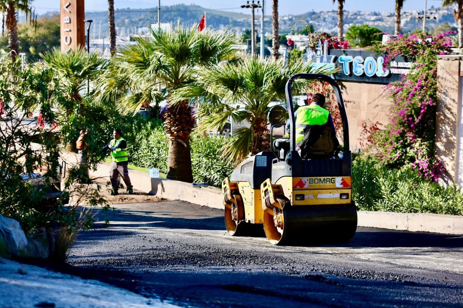Bodrum Belediyesinden Üstyapı Çalışmaları