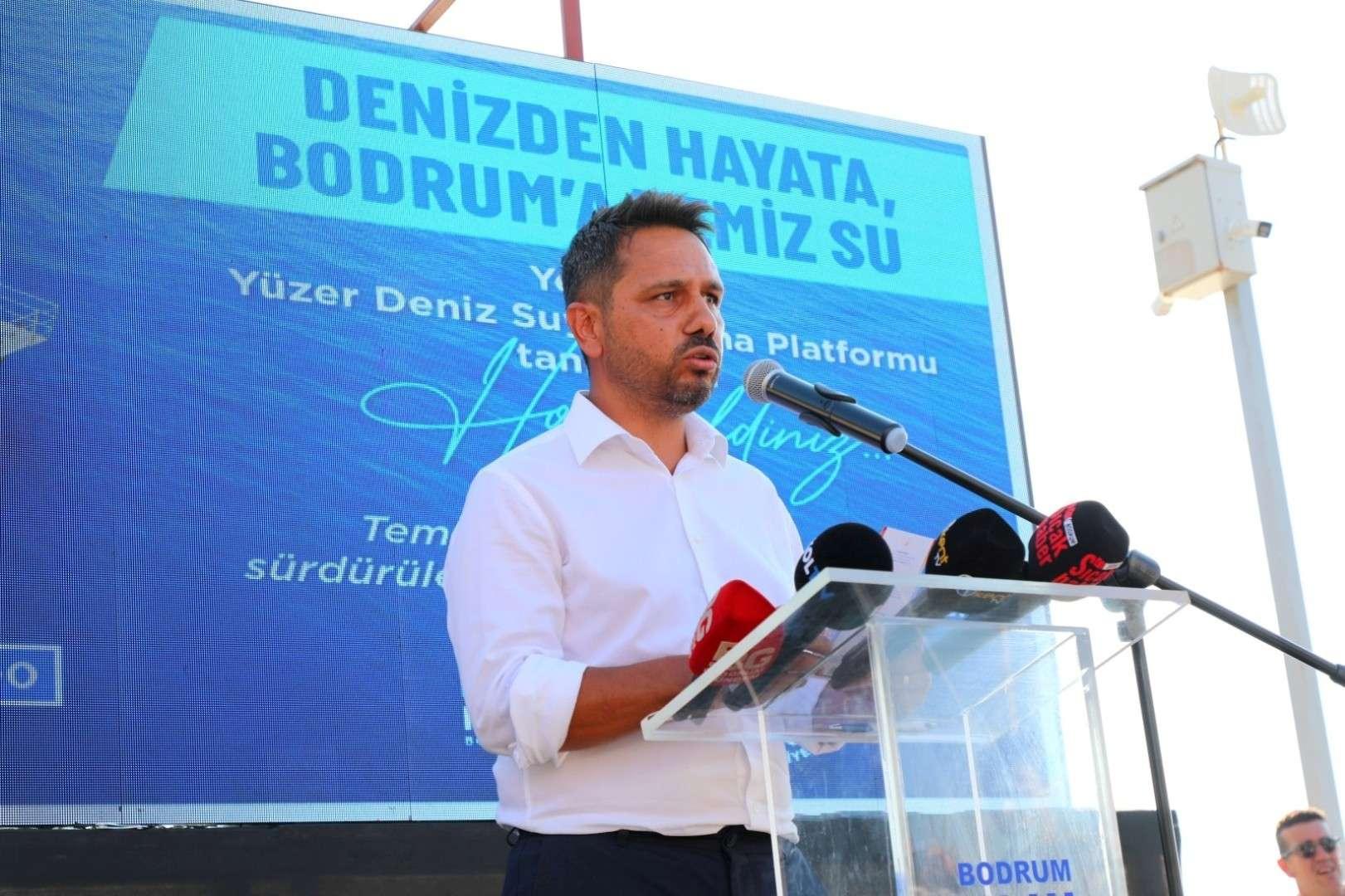 BODRUM BELEDİYESİNDEN BİR İLK: YÜZER DENİZ SUYU ARITMA PLATFORMU TANITILDI