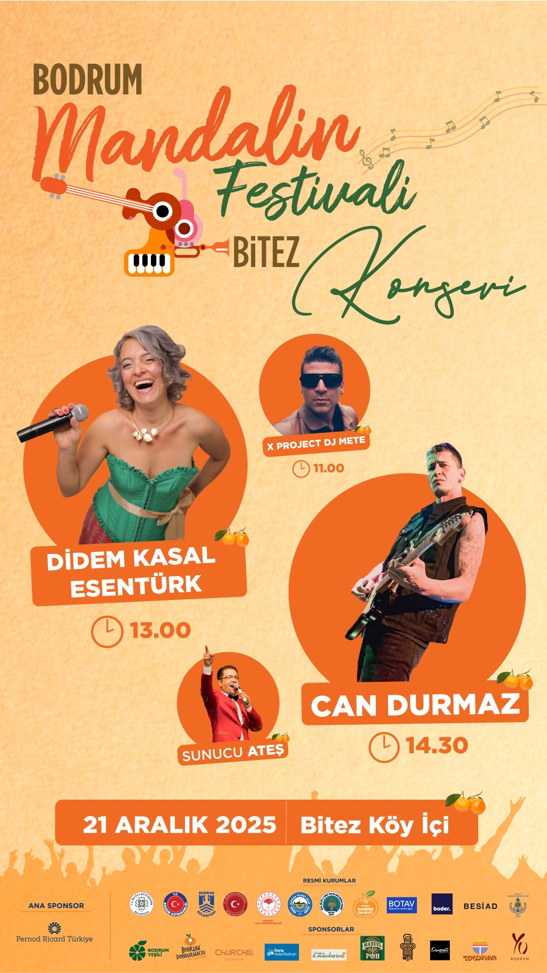 18. Bodrum Mandalin Festivali 21 Aralık’ta Bitez’de