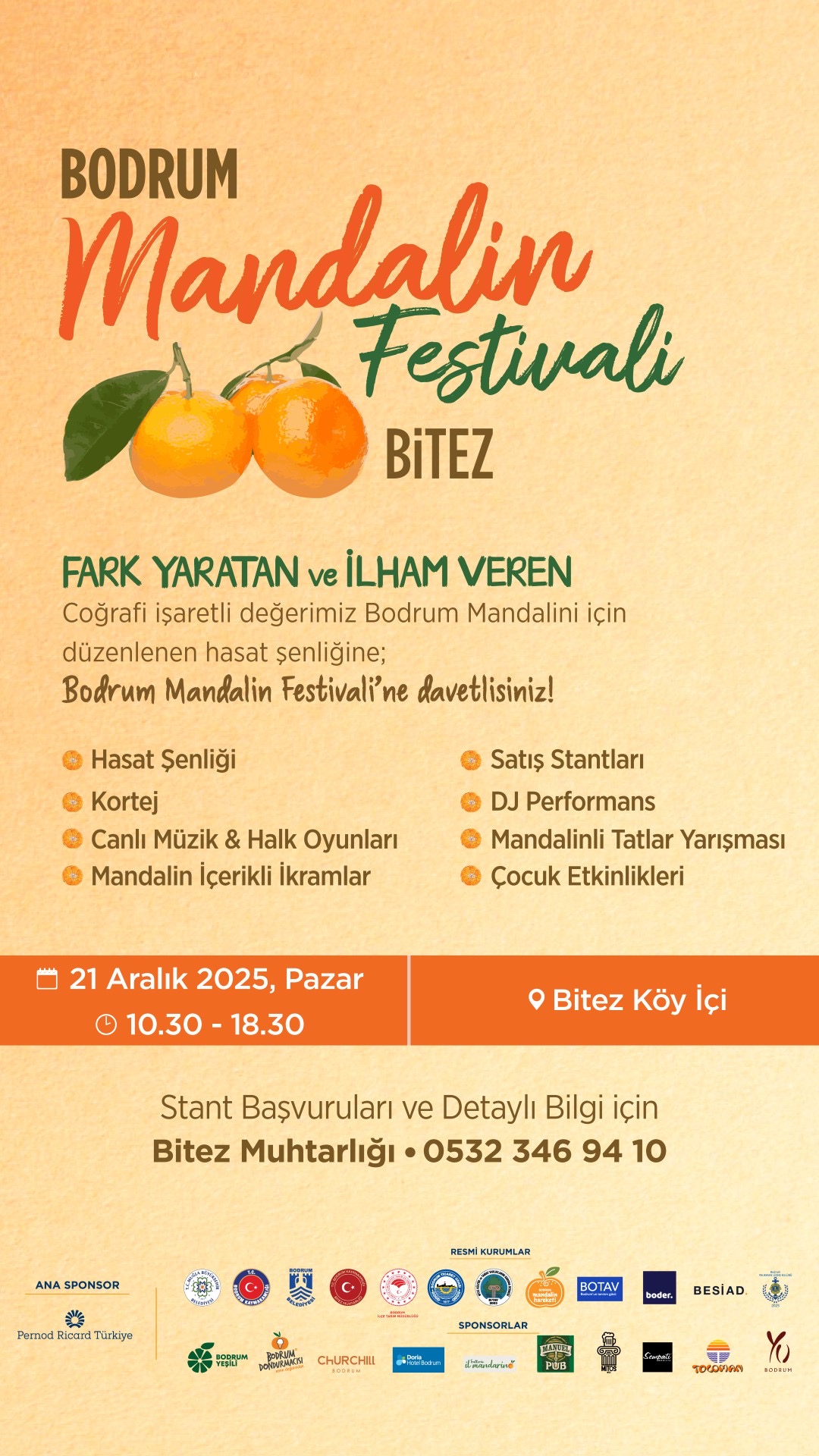 18. Bodrum Mandalin Festivali 21 Aralık’ta Bitez’de