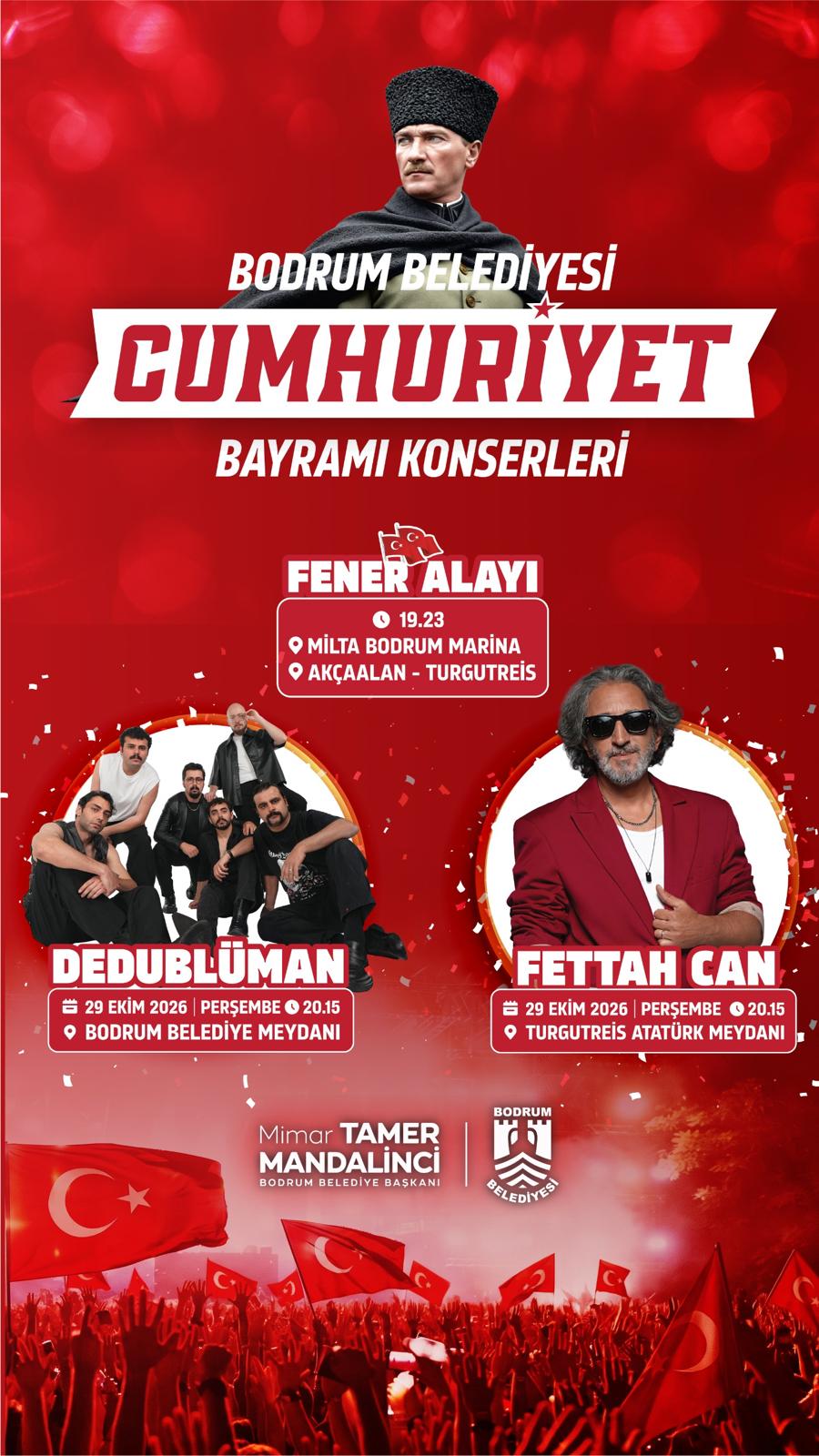 Bodrum’da Cumhuriyet Bayramı Coşkusu