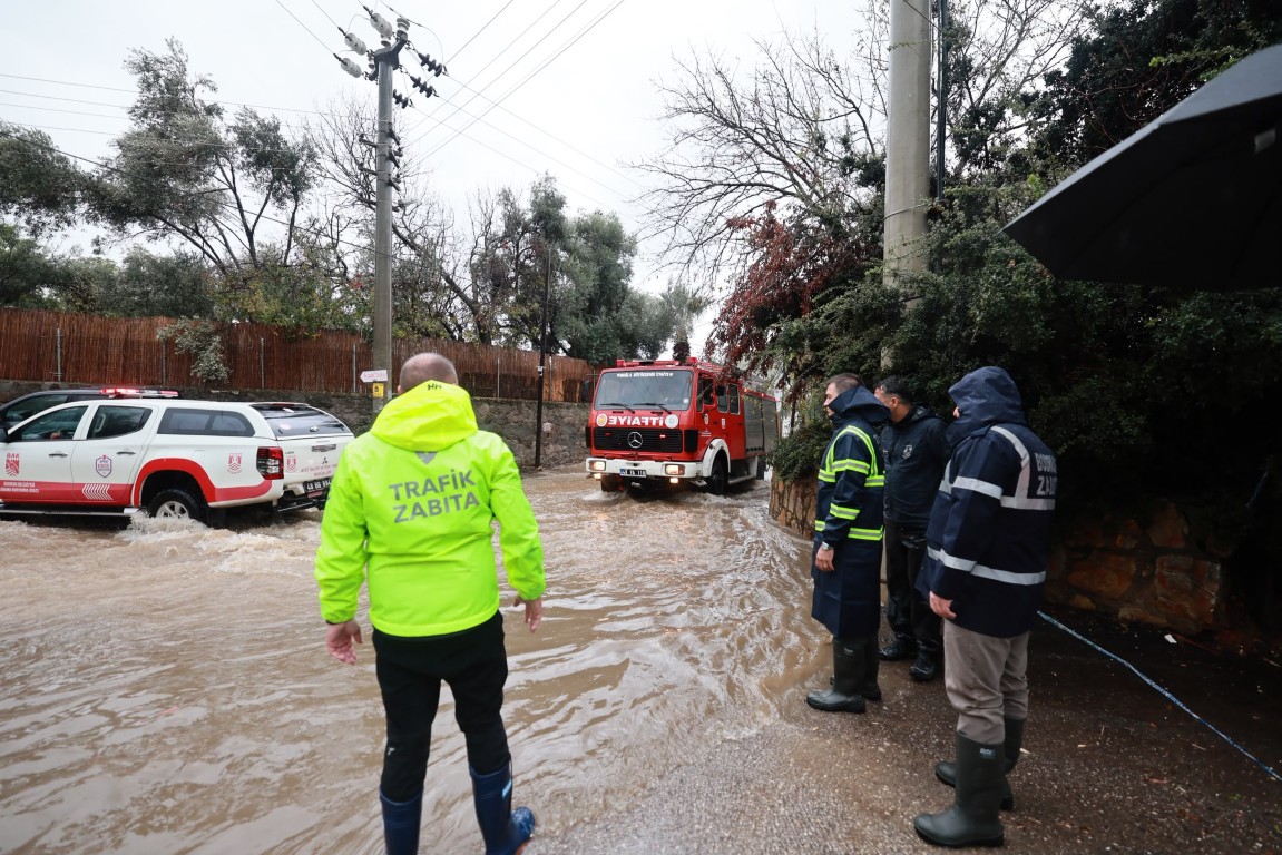 Bodrum’da Yağış Seferberliği