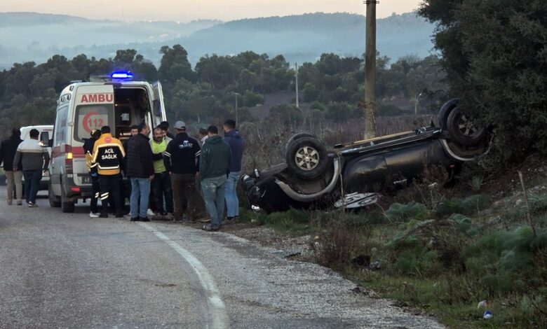 Ters Dönen Araçtan Sağ Çıktılar